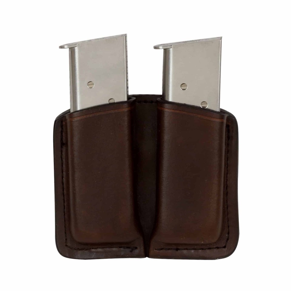 Kirkpatrick Leather 62D Double Magazine Pouch Brown Handcrafted USA Belt Mag